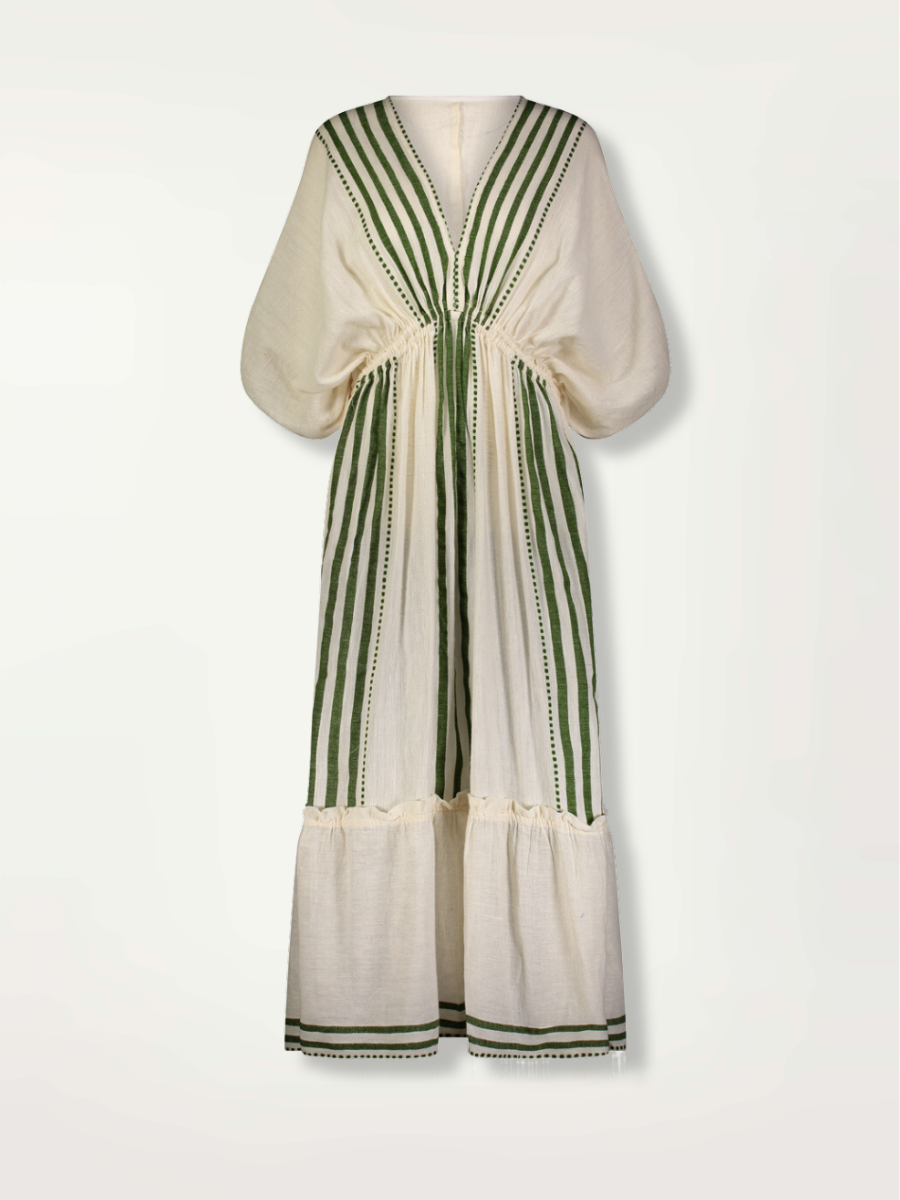 Lemlem Eshe Plunge Neck Dress