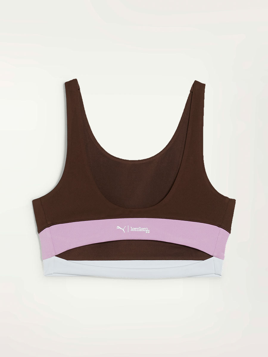lemlem x Puma women's Crop Tank in Dark Chocolate