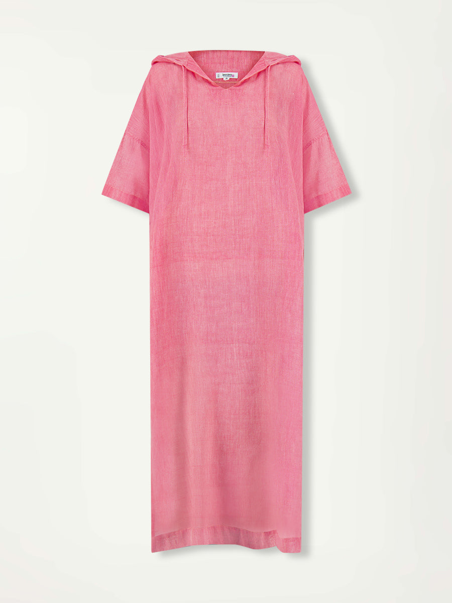 open lace back dress lemlem Women's BERITU Hoodie Dress in Nefas Fragaria