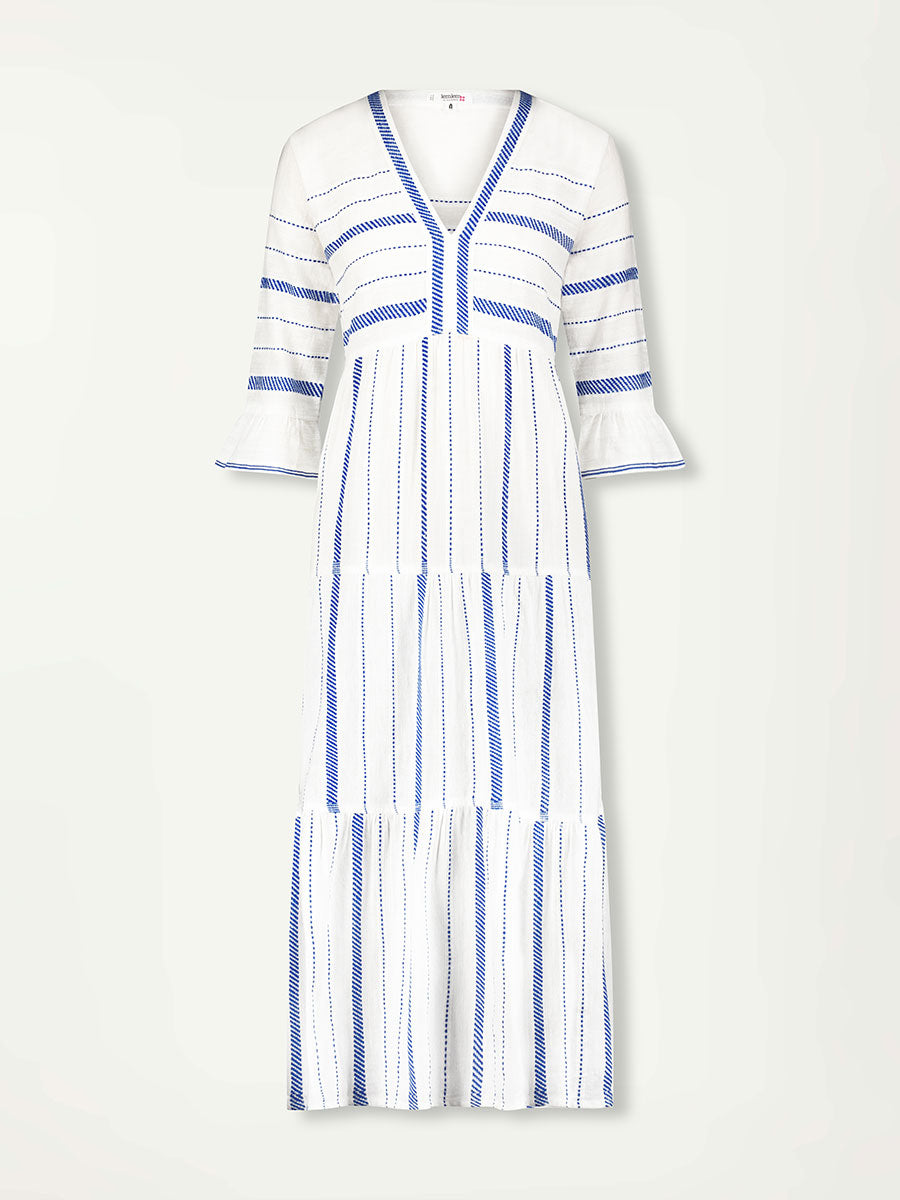 Hawi Flutter Dress - Tiki Azure - Size L