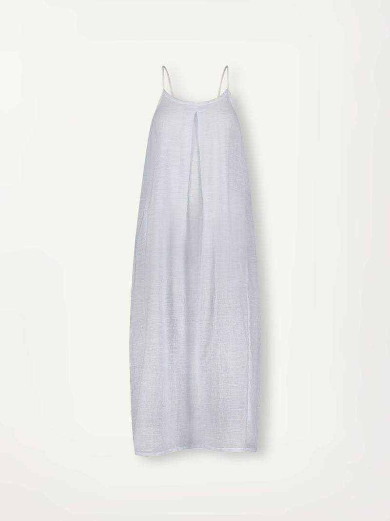 lemlem Women's NIA Slip Dress in Light Blue lemlem Women's NIA Slip Dress in Light Blue