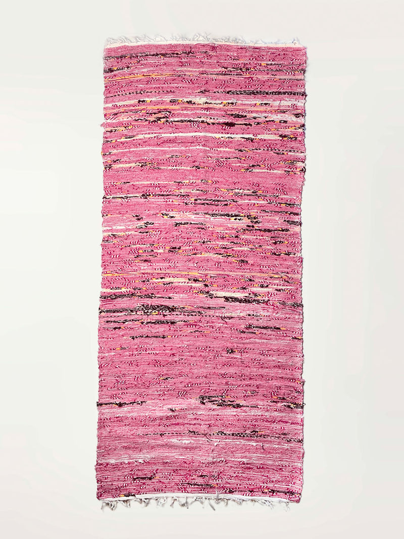  Neela White Rug Featuring Pink, White, Yellow and Black Colors