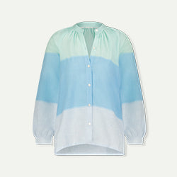 Multicolored shirt with gradient design on a white background
