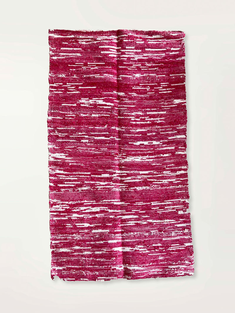 Product Shot of Magenta rug featuring Magenta and White Colors