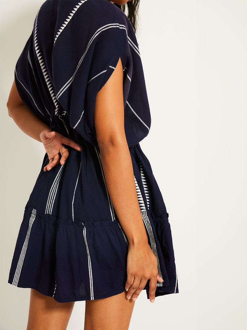 Lemlem | Women's Alem Dress in Nunu Navy, Size Large Lemlem | Women's Alem Dress in Nunu Navy, Size Large