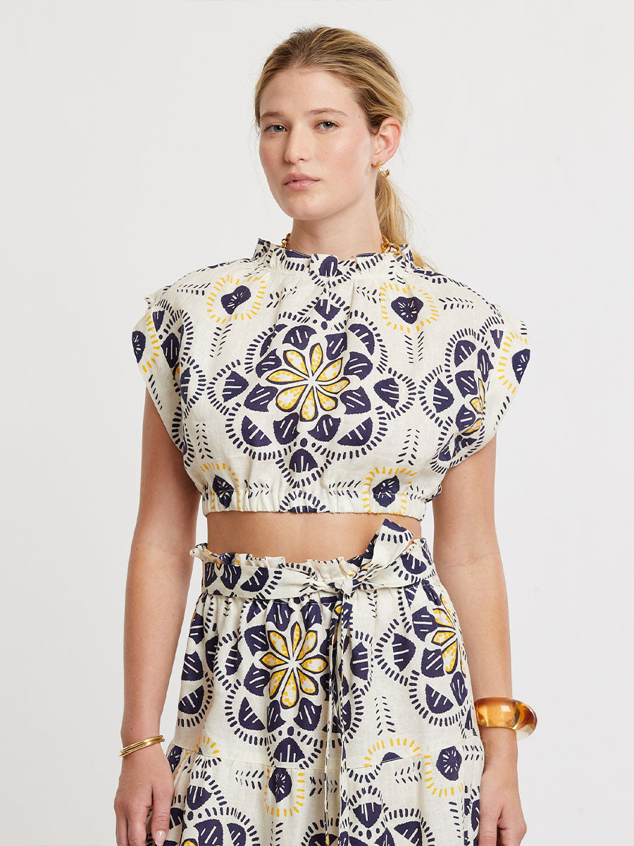 MUNA | Ruched Crop Top – lemlem