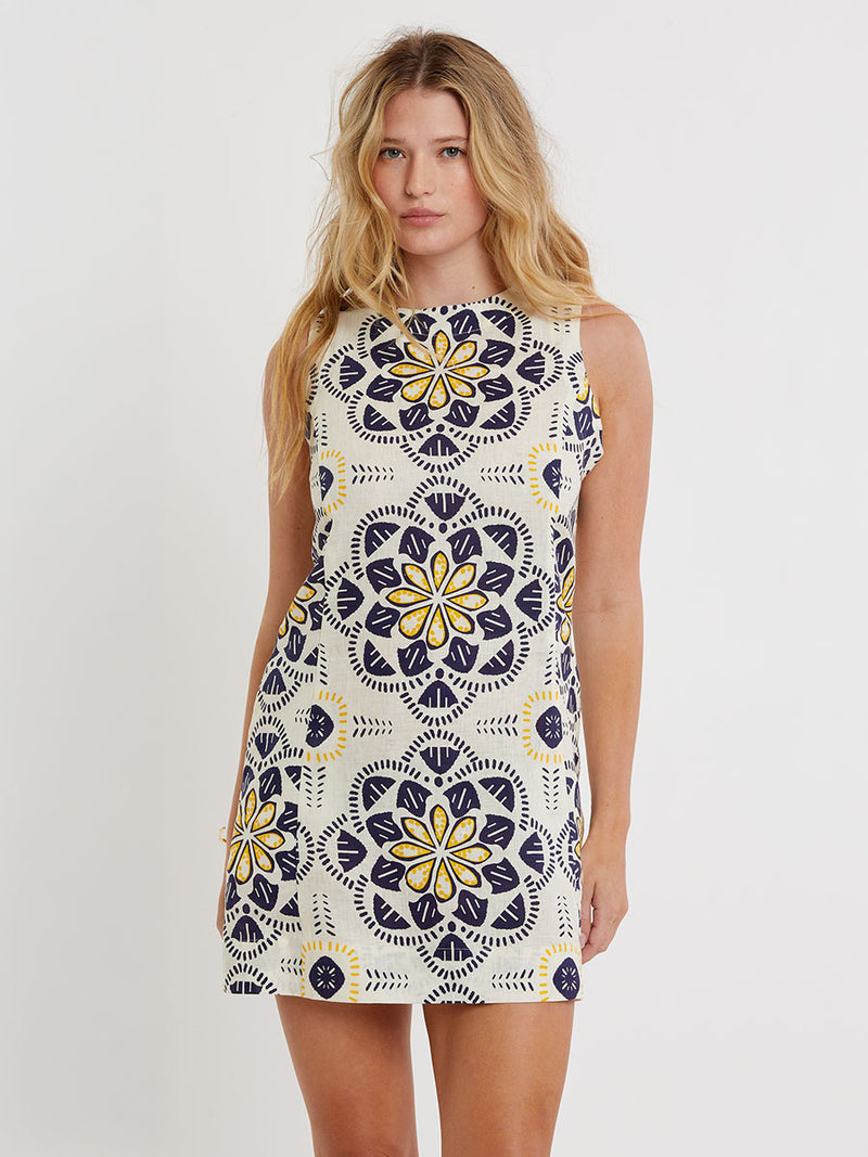 Persinna Shift Dress - Adey Soleil - Size S - Made in Africa - lemlem