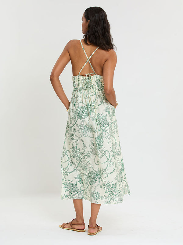 lemlem maxi dress New LemLem Anika Net A Porter Summer Maxi Dress RESORT LG Ethical Cottagecore