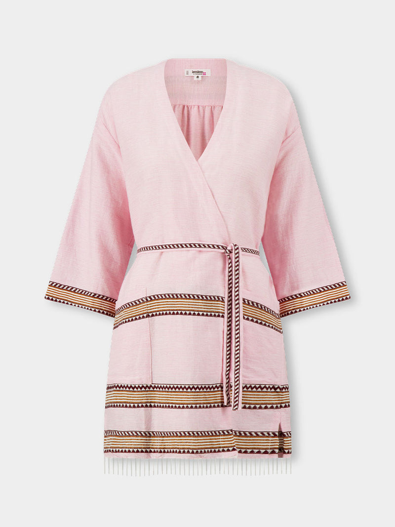 Famous Robe Shot lemlem Women's IMANI | Robe in Munit Pink