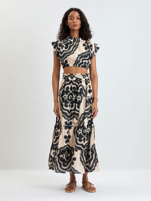 MUNA | Ruched Crop Top