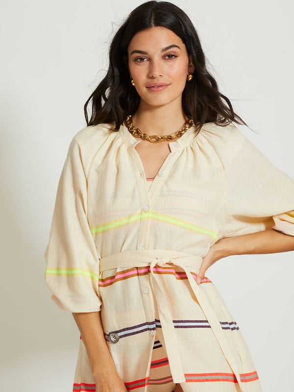 MAKEDA | Button Up Dress