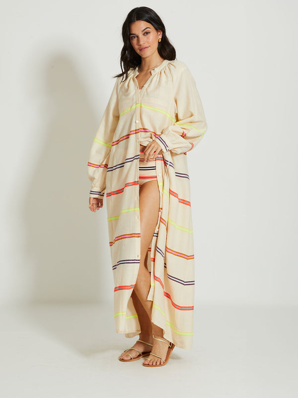 MAKEDA | Button Up Dress