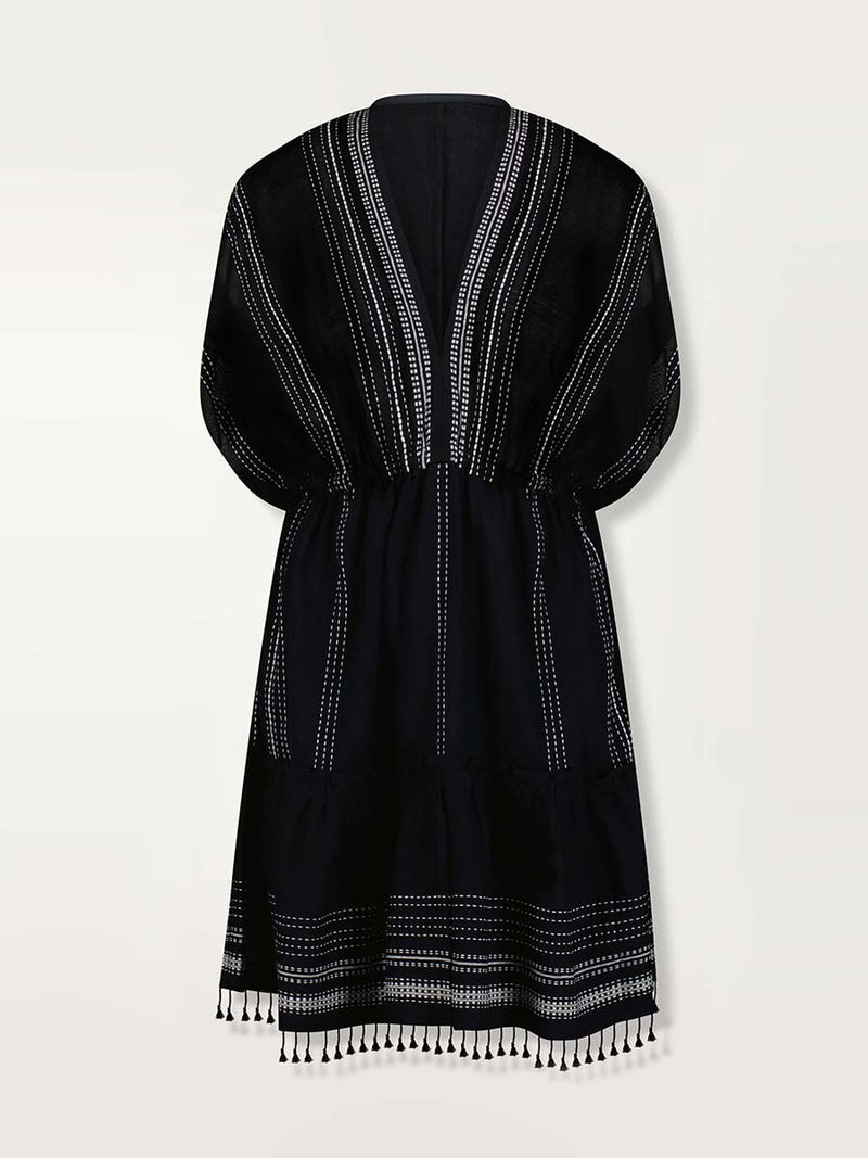 lemlem plunge neck dress lemlem